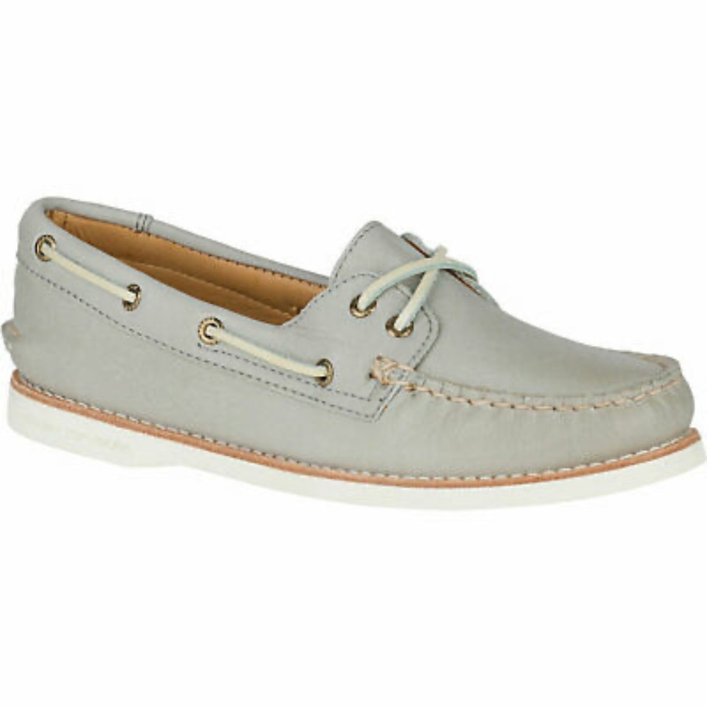 SPERRY TOP-SIDER A/O GOLD CUP BOAT SHOES WOMENS 9 LIGHT GREY